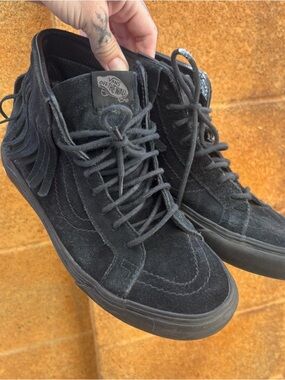Vans Black Suede High-Top Sneakers